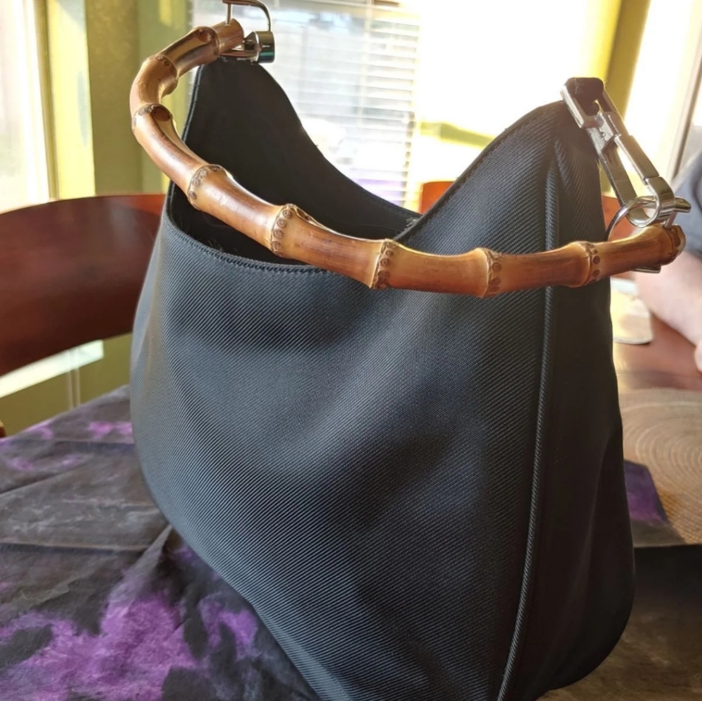 Stylish Black Bamboo HandBag